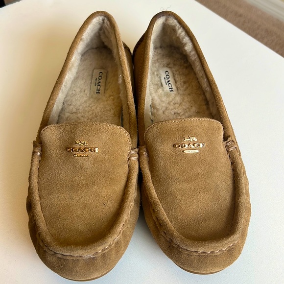 Coach Marley Suede Loafers Size 7 W Original Box - Picture 1 of 7
